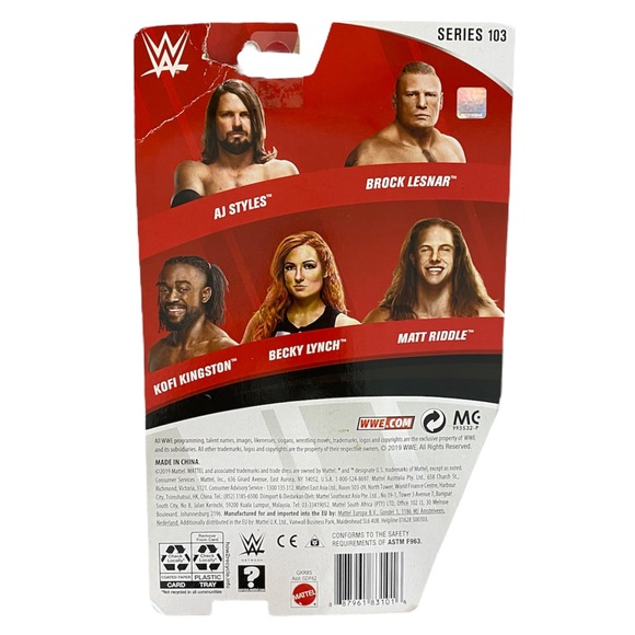 Mattel WWE Wrestling Series 103 AJ Styles Action Figure - Picture 2 of 4